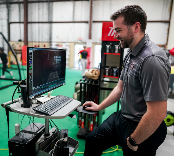 Baseball instructor provides advanced video analysis at Pinkman Academy